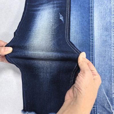 kaufen Schwacher Stretch TWILL-Stil Baumwolle Polyester DUNKELBLAU Denim Stoff JSD3245 9.4OZ für Modejeans online manufacture