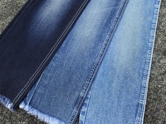kaufen 160cm Abendessen Dunkelblauer Ring Spun Baumwolle Denim Stoff 95% Baumwolle 4% Polyester 1% Spandex online manufacture