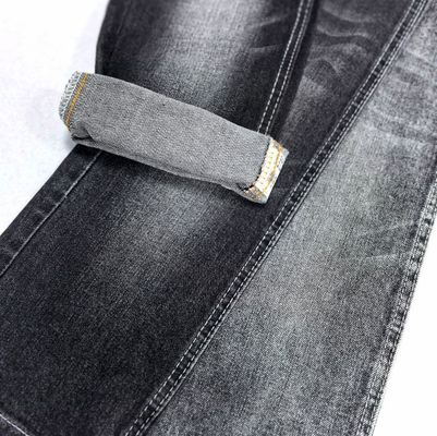 kaufen Schwergewichts-Schwarz warp Slub Baumwolle Denim Stoff für Dame oder Mann Jeans online manufacture