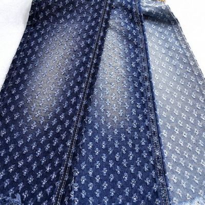 kaufen Blumenmuster-Häkel-Jacquard-Denim-Stoff TWILL-Stil Nicht elastischer Denim 11,3 oz für Damenbekleidung oder Jeans online manufacture