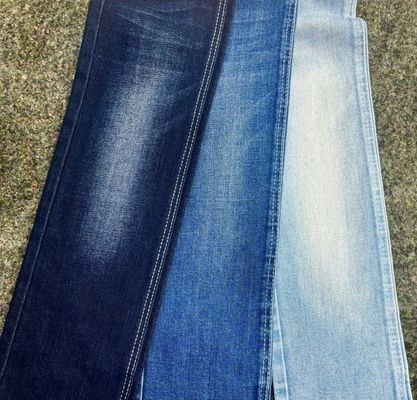 kaufen Drei-Kern-Baumwoll-Spandex-Dunkelblau-Denim-Gewebe 11,7 oz online manufacture