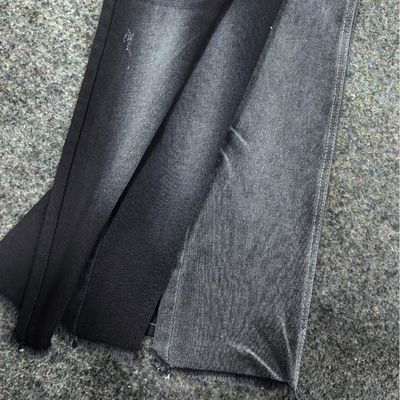 kaufen Gewebe aus Baumwolle, Polyester und Spandex, Schwarz / Schwarzer Denim-Stoff JSD3078A 10 Unzen online manufacture