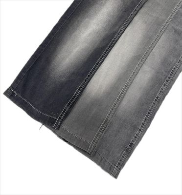 kaufen Muster GARD FARBT WICHT Schwarz Farbe Sommer Leichtgewicht Slub Design Tencel Lyocell Elastische Denim Stoff für Jeans online manufacture