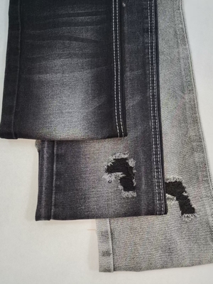 kaufen 13oz Schwergewichts-Superweich Baumwolle Polyester Schwarz/Schwarz Denim Stoff für Jeans online manufacture