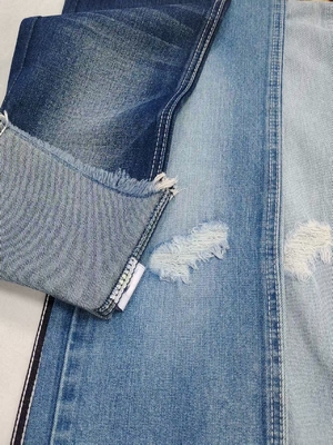 kaufen 10.9oz Baumwolle Polyester Rayon Denim Stoff DARK INDIGO JSD3337-1 für Damen Jeans oder Freund Hosen online manufacture