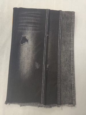 kaufen 7.9oz Keine elastische Baumwolle Polyester Schwarz/Schwarz 180cm Denim Stoff für den Großhandel Denim12+12*16 JSD3104A online manufacture