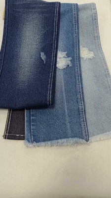 kaufen 12.9oz Baumwolle Polyester Rayon Dunkle Indigo Denim Stoff JSD3270 online manufacture