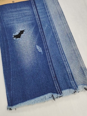 kaufen TWILL-Style gewebter INDIGO/SCHWARZ 12,2oz Denim Stoff für Boyfriend-Jeans online manufacture