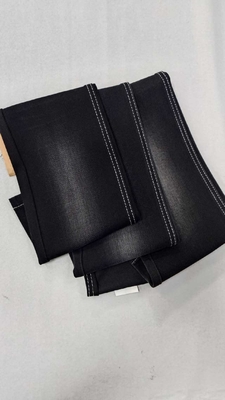 kaufen 12.5oz schwarz/schwarz mit voller Breite 168-170cm Leicht streckend elastisch sowohl auf Waft als auch auf Warp Denim Stoff JSD3438-3 für Mode Hosen online manufacture