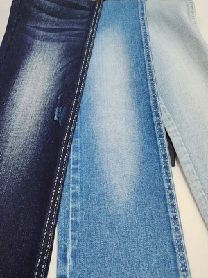 kaufen Dual-Core Siro Garne Cross Slab 85% Baumwolle High Spandex 8S Denim Stoff für Frauen Jeans online manufacture