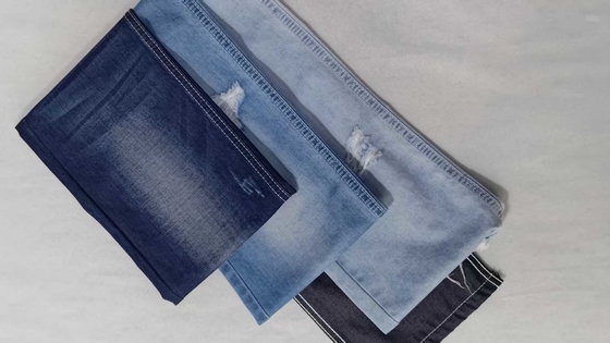 kaufen Twill-Stil Siro, leichtes Gewicht, 6,1 oz, DARK INDIGO, mit voller Breite 180 cm, kein elastischer Denim-Stoff, JSD3305 für den Großhandel online manufacture