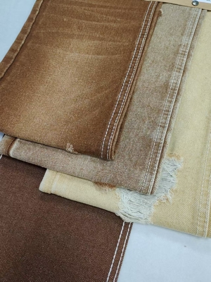 kaufen 14oz Heavy Weight dark khaki Color Twill Style Denim Fabric 7*6 Construction Woven JSD3047F For Jeans online manufacture
