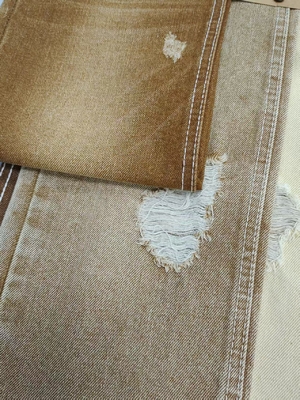 kaufen Schwergewichts 12,6oz KHAKI Farbe Twill Stil Denim Stoff mit 7 * 7 Konstruktion für Mann Jeans online manufacture
