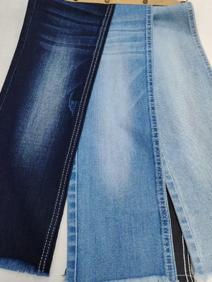 kaufen 8.8oz Siro Garne Warp Slub Dunkle Indigo Denim Stoff 10+10*16/55 Konstruktion für Frau Jeans online manufacture