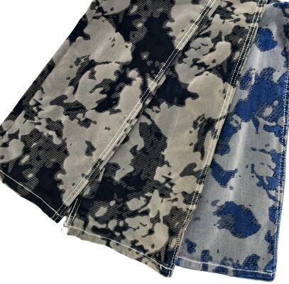 kaufen Maillard-Stil graues beflocktes Denim-Gewebe 10,5 oz für Herbstmäntel oder Modejeans Online-Herstellung