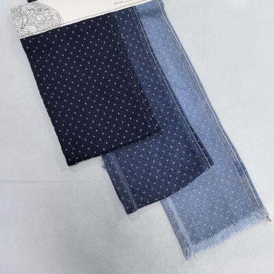 kaufen Mittleres Gewicht Polka Dot Circle Jacquard Denim Stoff Baumwolle Polyester für Mode Jeans Online-Herstellung