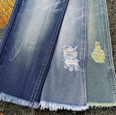 TWILL Style Baumwolle Polyester DARK INDIGO Denim Stoff Weiß 60% Baumwolle JSD3077 Für Jeans