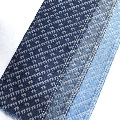 Blüten und Streifen-Design Druckgewebe Jacquard Nicht-elastische Denim 9,5oz 180cm 70' 71