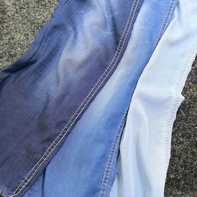 4.8oz Leichtgewicht Denim Stoff Lycell Spandex Stretch Schlicht Dunkelblau
