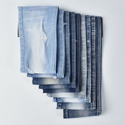 62' Breite Dehnungsweite Denim Stoff Baumwolle Polyester Spandex QY017-1 9,5 Unzen
