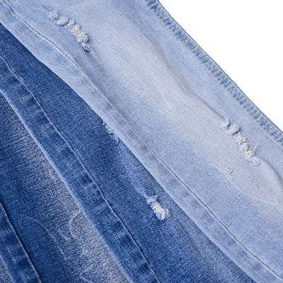 Wickel-Baumwolle-Polyester-Spandex-Denim-Gewebe QY039-4 8,7 Oz für Bekleidung