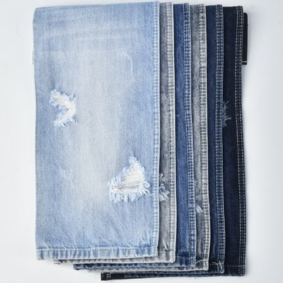 11.9oz schrumpfffeste Baumwolle Polyester Spandex Blau Stretch Denim Stoff
