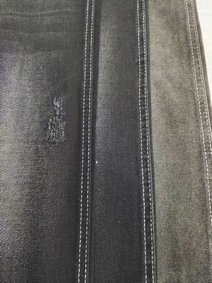 Baumwolle Polyester Rayon Schwarz/Schwarz Denim Stoff mit 10x10 Konstruktion JSD3086A 9.6oz