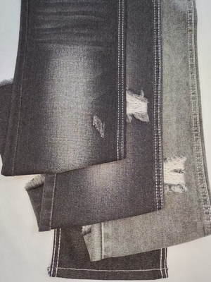 9.8OZ Baumwoll-Polyester-Denim-Gewebe, nicht elastisch, TWILL-Stil, SCHWARZ/SCHWARZ JSD3267 für Modejeans