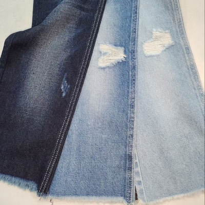 Baumwoll-Polyester-Denim-Gewebe   Nicht elastisch TWILL-Stil 75% BAUMWOLLE JSD3306  für Modebekleidung