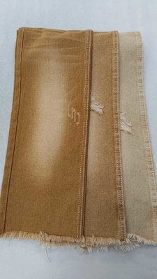 10.6oz Links Twill DARK KHAKI 10x7 mit voller Breite 180cm Kein elastischer Denim Stoff JSD3023DK im Großhandel